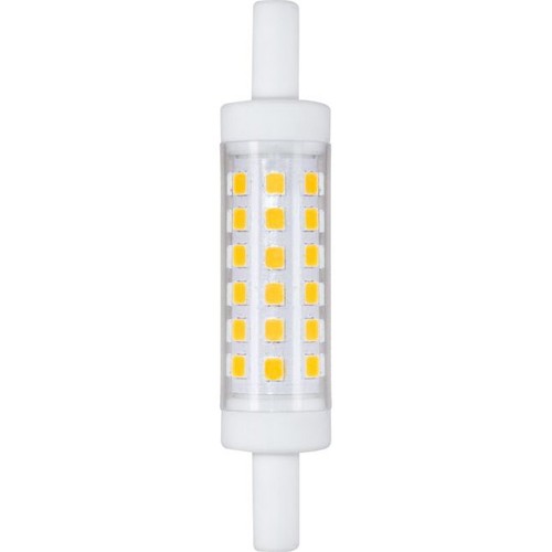 Ampoule LED R7S 78mm 5W - 490lm, 3000K, verre clair, céramique