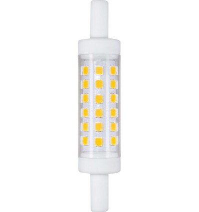 Ampoule LED R7S 78mm 5W - 490lm, 3000K, verre clair, céramique