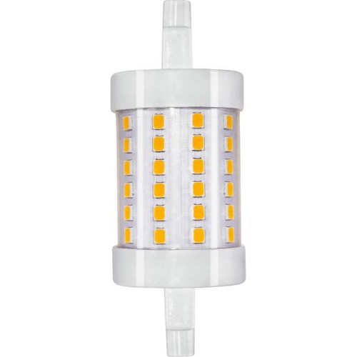 Ampoule LED R7S 118mm 8W dimmable - 950lm, 3000K, verre clair