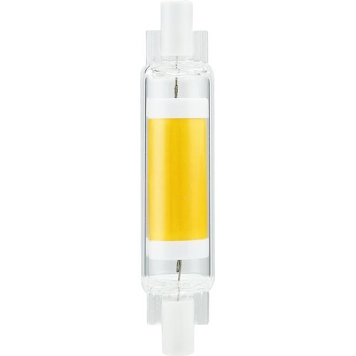 Ampoule LED R7S 78mm 4W dimmable - 470lm, COB, verre clair, blanc chaud