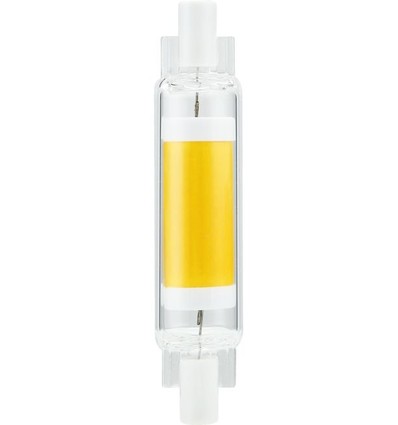 Ampoule LED R7S 78mm 4W dimmable - 470lm, COB, verre clair, blanc chaud