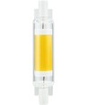 Ampoule LED R7S 78mm 4W dimmable - 470lm, COB, verre clair, blanc chaud