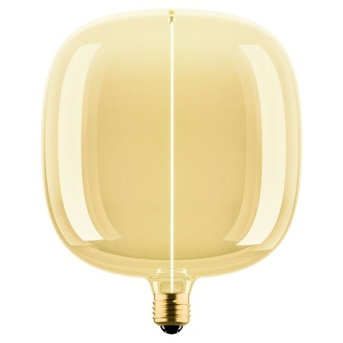 Ampoule LED E27 4,8W dimmable - Big Flex Magnetic, 1800K, filament, verre doré, 200lm