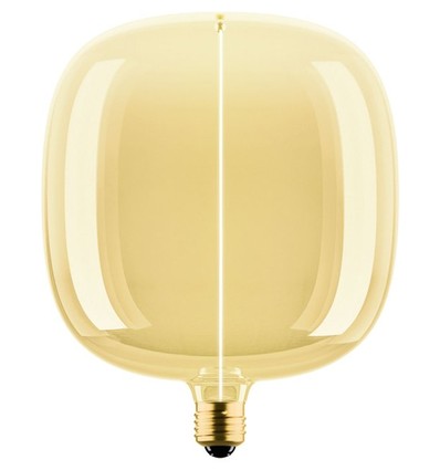 Ampoule LED E27 4,8W dimmable - Big Flex Magnetic, 1800K, filament, verre doré, 200lm