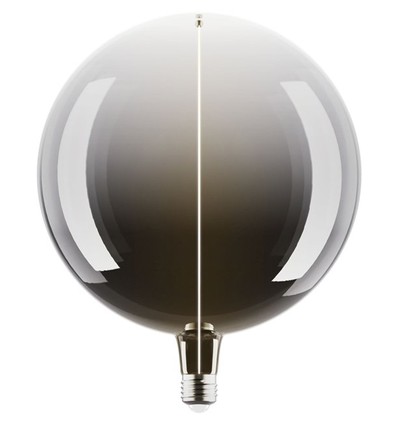 Ampoule LED E27 4,8W dimmable - G200, Filament Flex Magnetic, 1800K, verre fumé