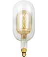 Ampoule LED E27 4,9W dimmable - Filament Flex Double Tube, 38,5cm, 470lm, 2200K, Verre doré