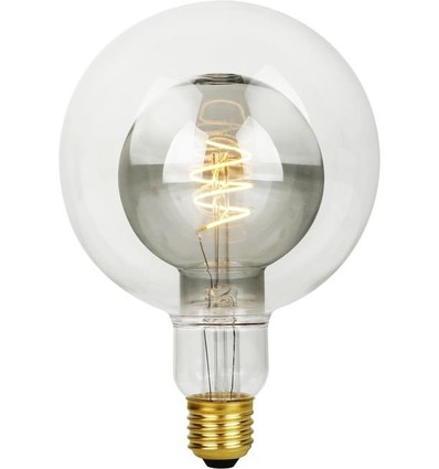 Ampoule LED Filament E27 5,5W Double Globe G125 - 470lm, 2200K, dimmable, verre fumé