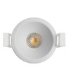 Anneau downlight Deep-Deco blanc en aluminium - Pour spot encastrable, rond