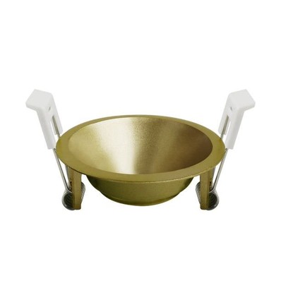 Support encastrable Deep-Deco - Or, aluminium, rond, sans source lumineuse