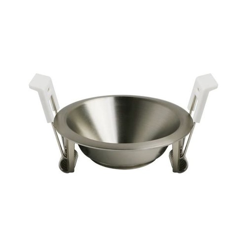 Support de spot encastrable Deep-Deco - Noir mat chrome, aluminium, sans source lumineuse