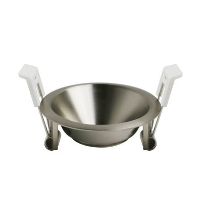 Support de spot encastrable Deep-Deco - Noir mat chrome, aluminium, sans source lumineuse