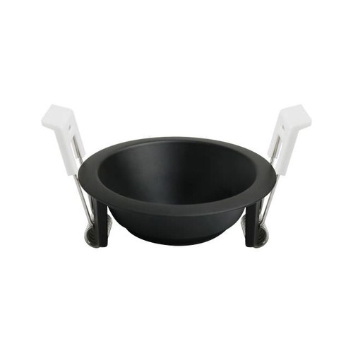 Support spot encastrable Deep-Deco - Aluminium noir, pour GU10/MR16
