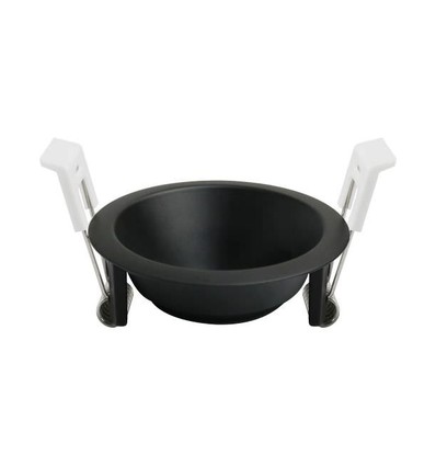 Support spot encastrable Deep-Deco - Aluminium noir, pour GU10/MR16