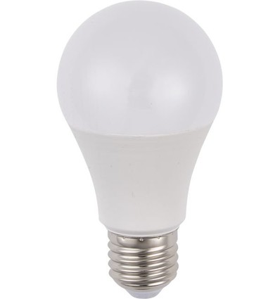 Ampoule LED E27 9,5W - A60, 900lm, 4000K, verre opale, 100-240V AC/DC