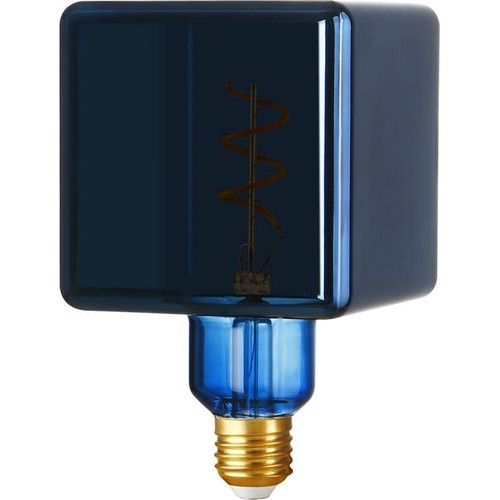 Ampoule LED E27 4W dimmable - Ice Cube C95, Bleu Métallique, 20lm, 3000K