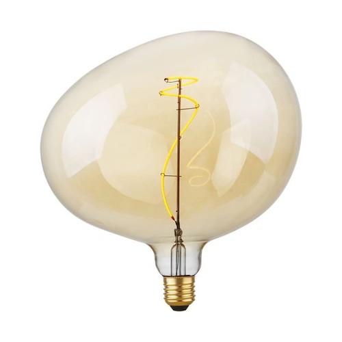 Ampoule E27 4W Filament Flex Snoopy G220 - 240lm, 2200K, verre doré, dimmable