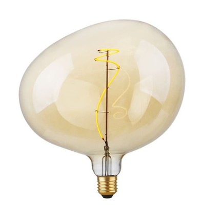 Ampoule E27 4W Filament Flex Snoopy G220 - 240lm, 2200K, verre doré, dimmable