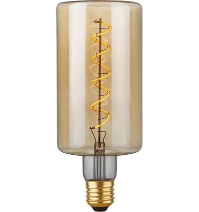 Ampoule LED E27 4W dimmable - Filament Flex Bottle, 240lm, 2200K, Verre doré
