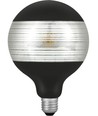 Ampoule LED E27 4W dimmable G125 Laser Line, noir/argent, 2500K, 120lm