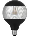 Ampoule LED E27 4W dimmable - G125, Laser Leaf, noir/argent, 120lm, 2500K