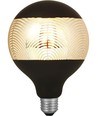 Ampoule LED E27 4W dimmable - G125, Laser Leaf, noir/argent, 120lm, 2500K