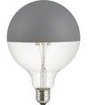 Ampoule LED E27 6,5W dimmable - G125 Globe Calotte Argentée, gris, 2500K, filament