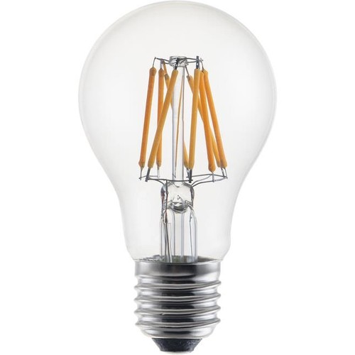 Ampoule LED filament E27 6W DimToWarm - A60, 600lm, dimmable, verre clair, 2200K-2700K