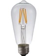 Ampoule LED Rustika E27 4W dimmable - ST58, filament, 2500K, verre clair