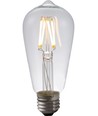 Ampoule LED Rustika E27 4W dimmable - ST58, filament, 2500K, verre clair