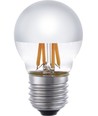Ampoule LED E27 4W dimmable - G45, Filament, Calotte argentée, 2500K, Argent