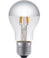 Ampoule LED E27 4W dimmable, calotte argentée - A55, 250lm, 2500K