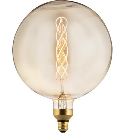 Ampoule filament E27 6W XXL Flex Globe G300 - 250lm, dimmable, verre doré, 2000K
