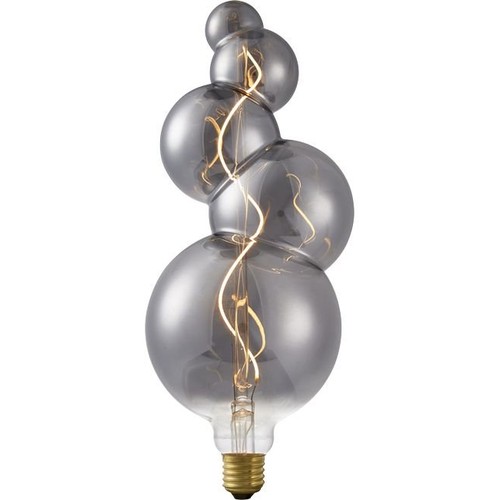 Ampoule LED E27 4W XXL Flex Bubble-5 - 100lm, 2200K, dimmable, verre fumé, filament