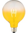 Ampoule LED E27 4W dimmable - G125, Filament flexible, Jaune, 140lm
