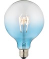 Ampoule LED E27 4W dimmable - G125, Filament Flexible, Bleu, 140lm