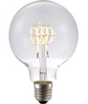 Ampoule LED E27 4,5W dimmable - G95, Filament Flex, 2200K, 190lm, verre clair