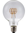 Ampoule LED E27 4,5W dimmable - G95, Filament Flex, 2200K, 190lm, verre clair