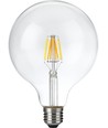 Ampoule LED filament E27 6W dimmable - G125, DimToWarm, 2000K-4500K, 660lm, verre clair