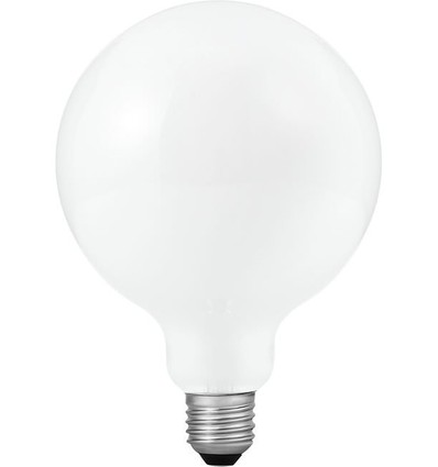 Ampoule LED E27 6W dimmable - DimToWarm, G125, verre opale, 2000-4500K, filament