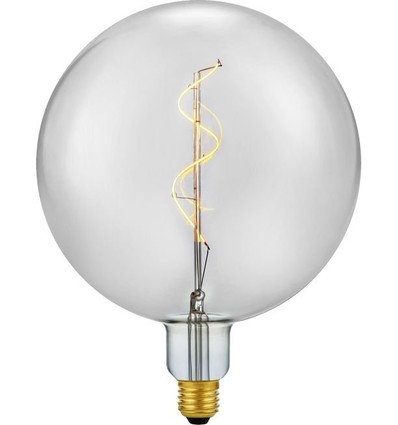 Globe G200 E27 5,5W Slim Flex Filament - 470lm, 2200K, verre fumé, dimmable