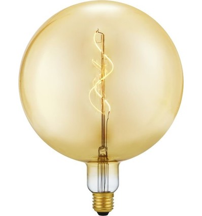 Globe G200 E27 5W Slim Flex Filament - 470lm, 2200K, dimmable, verre doré