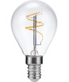 Ampoule LED E14 3,2W dimmable - Filament Slim Flex, G45, 320lm, 2200K, verre clair