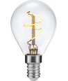 Ampoule LED E14 3,2W dimmable - Filament Slim Flex, G45, 320lm, 2200K, verre clair