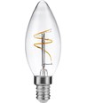 Ampoule LED E14 3,2W Slim Flex dimmable - C35, 2200K, filament, verre clair