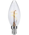 Ampoule LED E14 3,2W Slim Flex dimmable - C35, 2200K, filament, verre clair