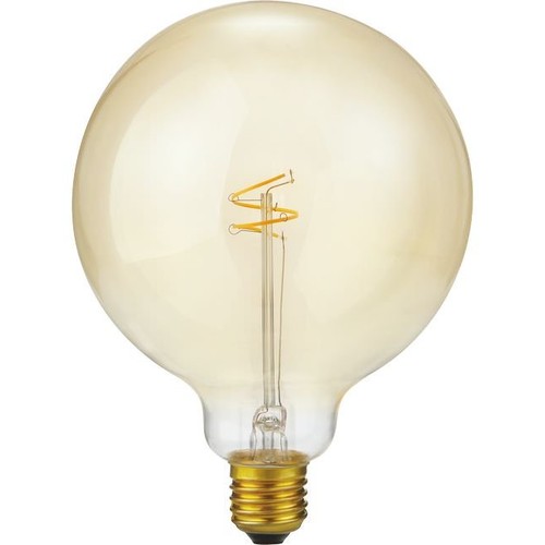 Globe G125 E27 2,9W Slim Flex Filament - 250lm, 2200K, dimmable, verre doré