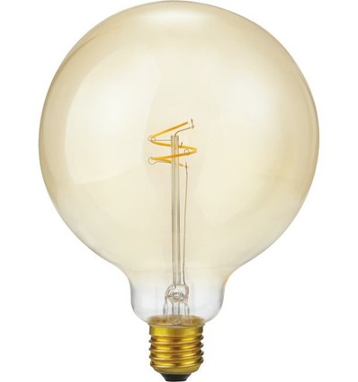 Globe G125 E27 2,9W Slim Flex Filament - 250lm, 2200K, dimmable, verre doré