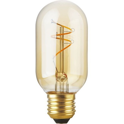 Tube LED E27 2,9W Slim Flex Filament - 11cm, 2200K, verre doré, dimmable