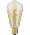 Ampoule LED E27 2,9W dimmable - Slim Flex Filament, ST64, 2200K, Or, 250lm