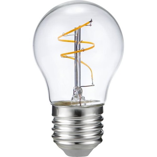 Ampoule LED E27 3,2W dimmable - G45, Slim Flex Filament, 2200K, verre clair